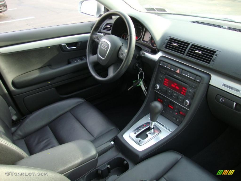 2008 A4 2.0T quattro Sedan - Light Silver Metallic / Black photo #19