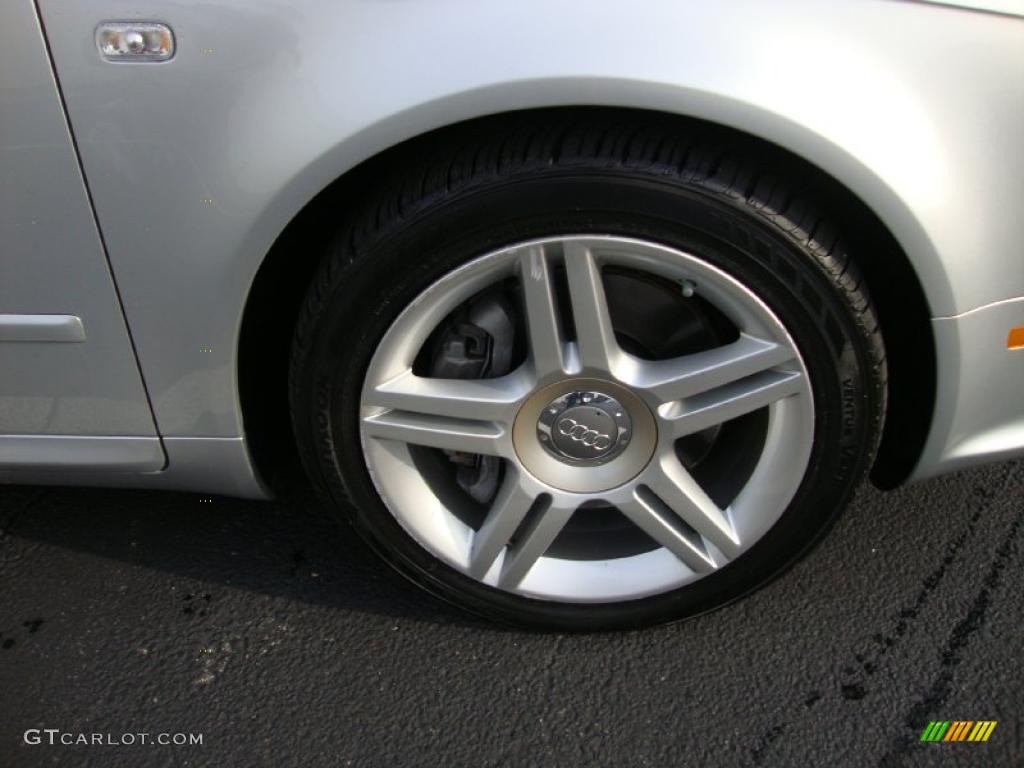 2008 A4 2.0T quattro Sedan - Light Silver Metallic / Black photo #30