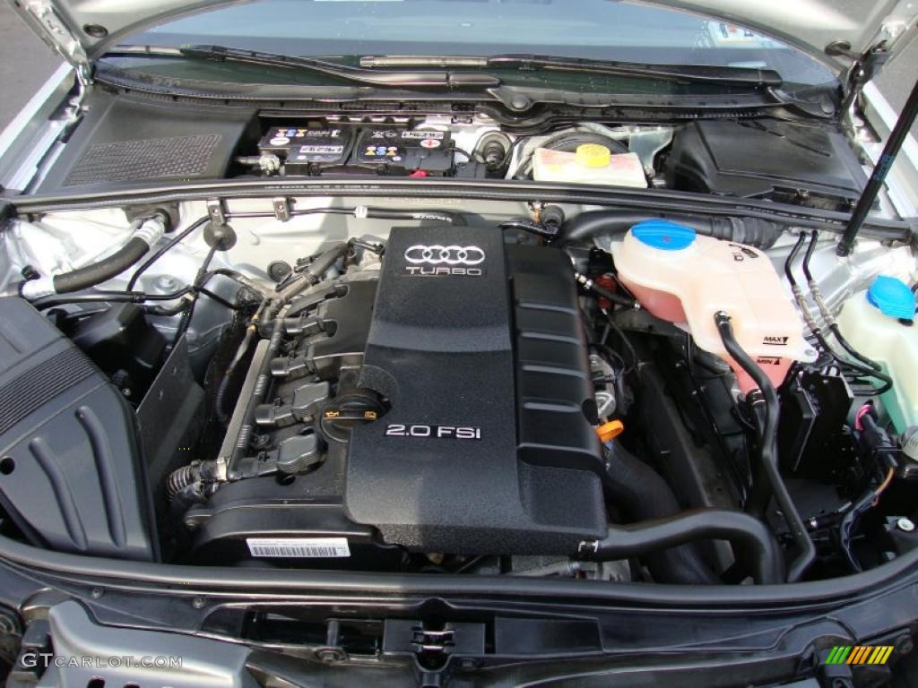 2008 A4 2.0T quattro Sedan - Light Silver Metallic / Black photo #31
