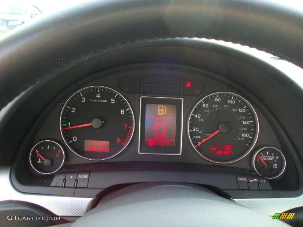 2008 A4 2.0T quattro Sedan - Light Silver Metallic / Black photo #43