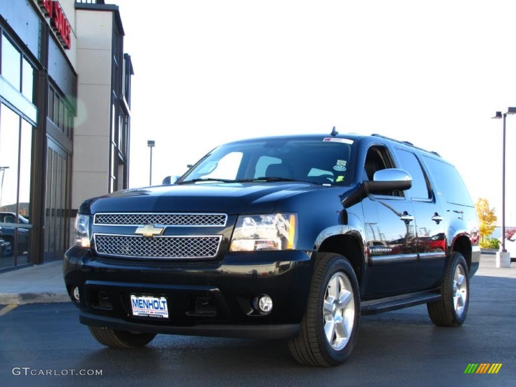 Black 2007 Chevrolet Suburban 1500 LTZ 4x4 Exterior Photo #38460081