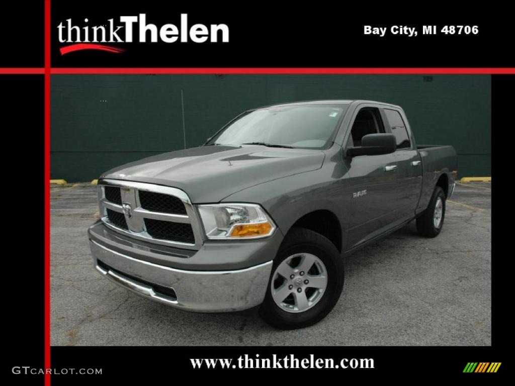 2009 Ram 1500 SLT Quad Cab 4x4 - Mineral Gray Metallic / Dark Slate/Medium Graystone photo #1