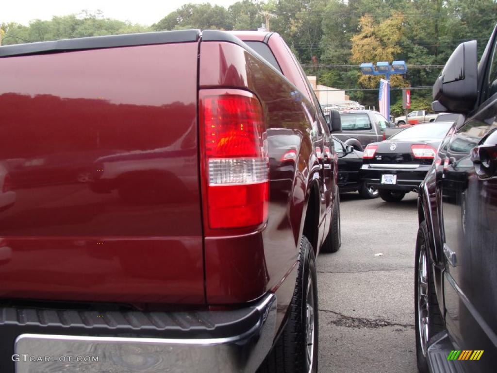 2006 F150 XLT SuperCab 4x4 - Dark Toreador Red Metallic / Medium Flint photo #6