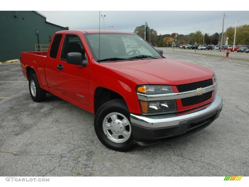 Victory Red 2005 Chevrolet Colorado LS Extended Cab Exterior Photo #38460701