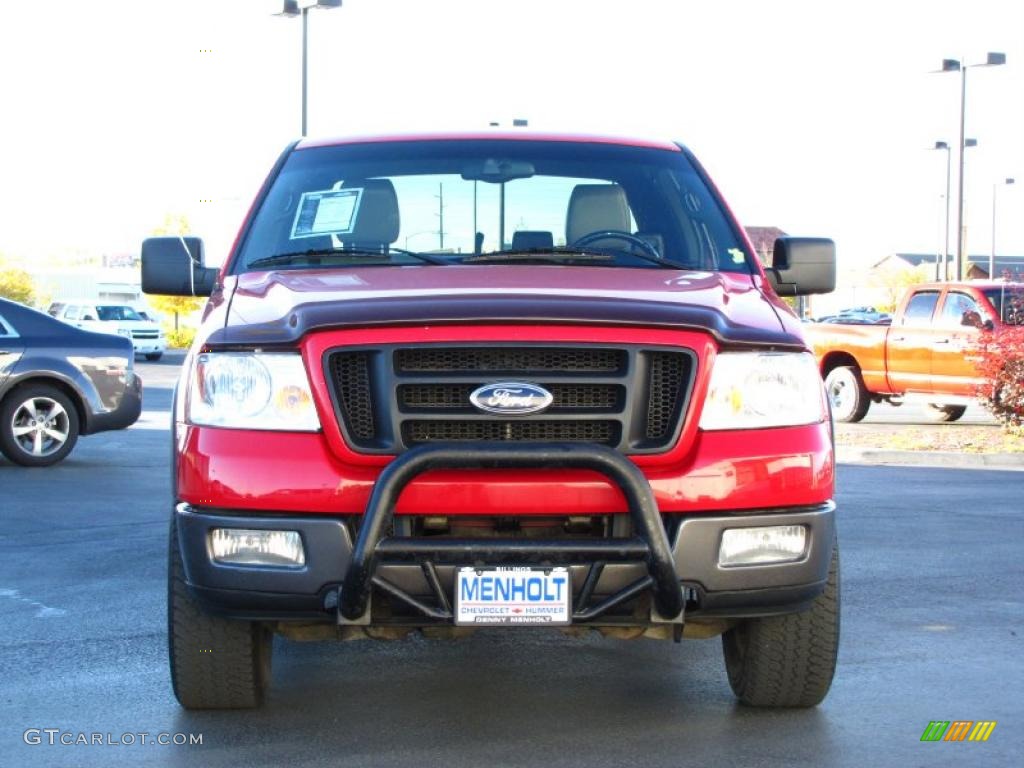 2004 F150 FX4 SuperCab 4x4 - Bright Red / Black/Medium Flint photo #11