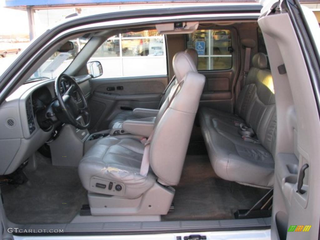 2002 Silverado 1500 LT Extended Cab 4x4 - Summit White / Graphite Gray photo #4