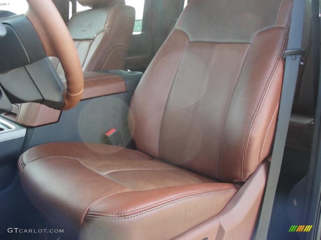 Chaparral Leather Interior 2011 Ford F250 Super Duty King Ranch Crew Cab Photo #38462137