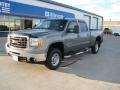 2008 Steel Gray Metallic GMC Sierra 2500HD SLT Crew Cab 4x4  photo #2