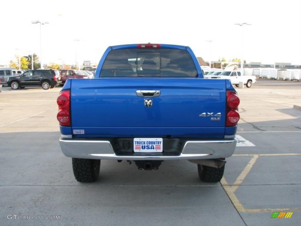 2007 Ram 2500 SLT Mega Cab 4x4 - Electric Blue Pearl / Medium Slate Gray photo #19