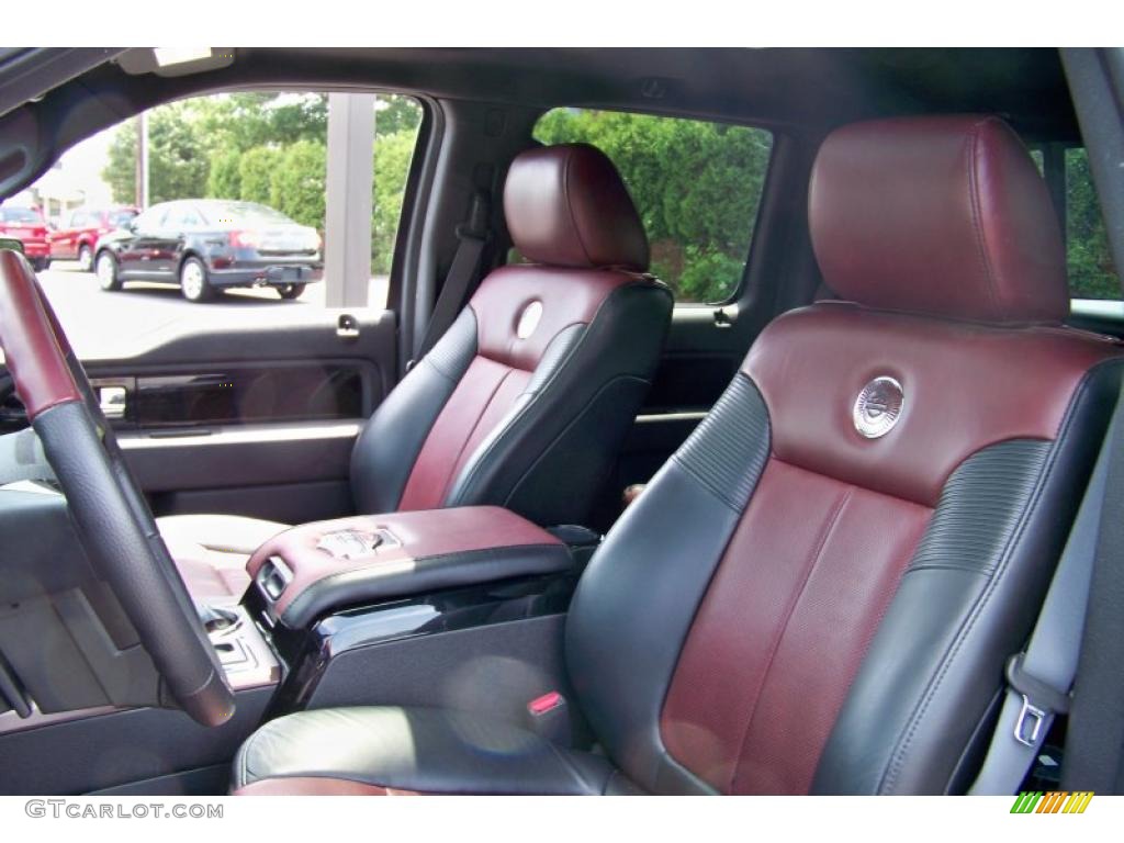Harley Davidson Lava Red/Black Interior 2010 Ford F150 Harley-Davidson SuperCrew 4x4 Photo #38462833