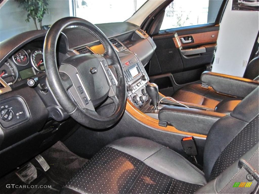 Ebony Black Interior 2006 Land Rover Range Rover Sport Supercharged Photo #38462961