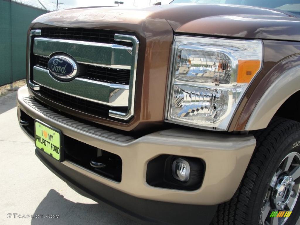 2011 F250 Super Duty King Ranch Crew Cab 4x4 - Golden Bronze Metallic / Chaparral Leather photo #9