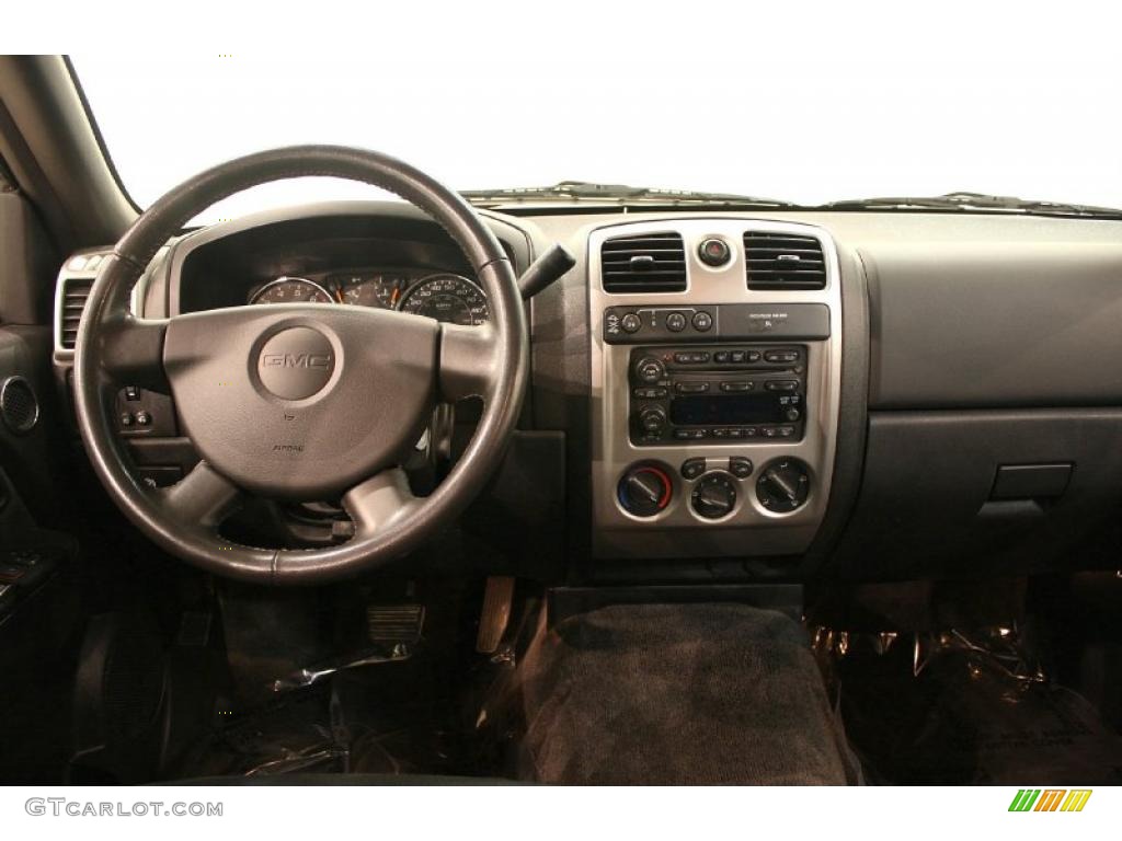 2008 GMC Canyon SLE Crew Cab 4x4 Medium Pewter Dashboard Photo #38466217