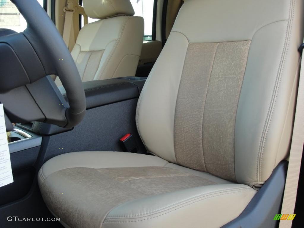 Adobe Interior 2011 Ford F350 Super Duty Lariat Crew Cab 4x4 Photo #38466265