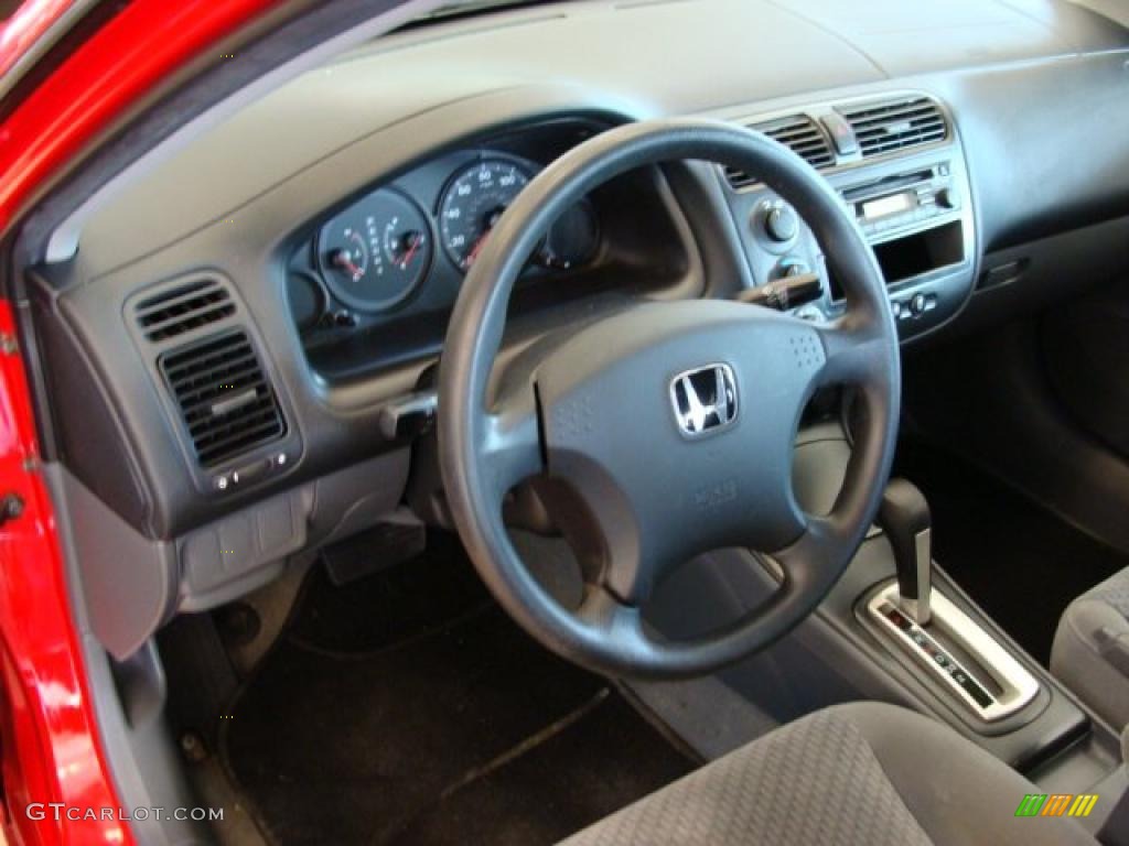 2005 Honda Civic Value Package Sedan Gray Dashboard Photo #38466993