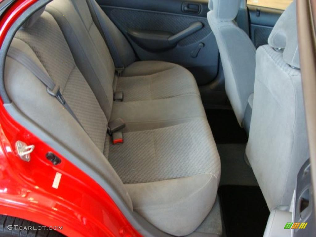 Gray Interior 2005 Honda Civic Value Package Sedan Photo #38467022