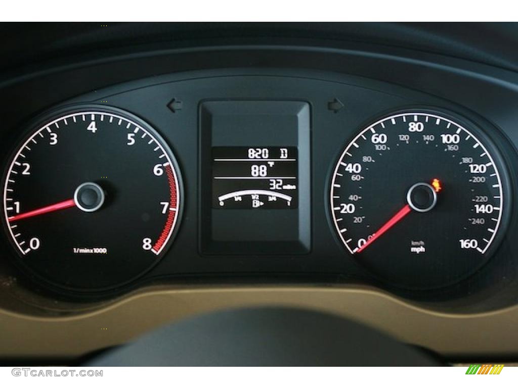 2011 Volkswagen Jetta S Sedan Gauges Photo #38467301