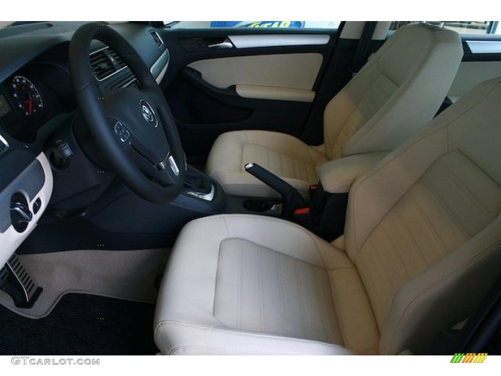Cornsilk Beige Interior 2011 Volkswagen Jetta SEL Sedan Photo #38467661