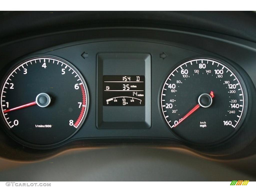 2011 Volkswagen Jetta SEL Sedan Gauges Photo #38467825