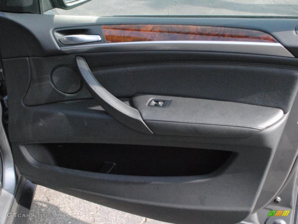 2007 BMW X5 3.0si Black Door Panel Photo #38468325
