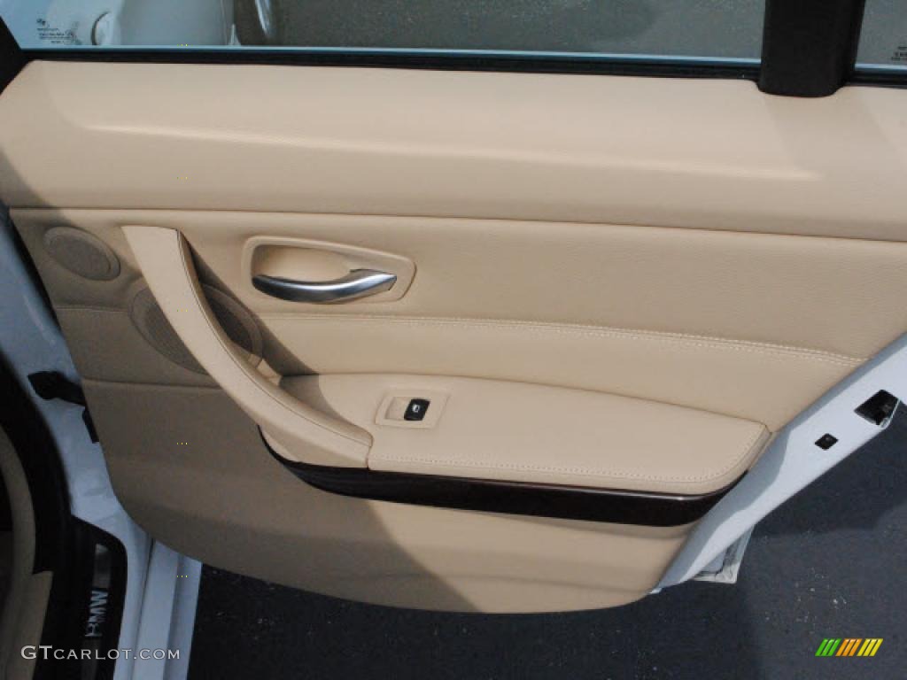 2009 BMW 3 Series 328i Sport Wagon Beige Door Panel Photo #38469305
