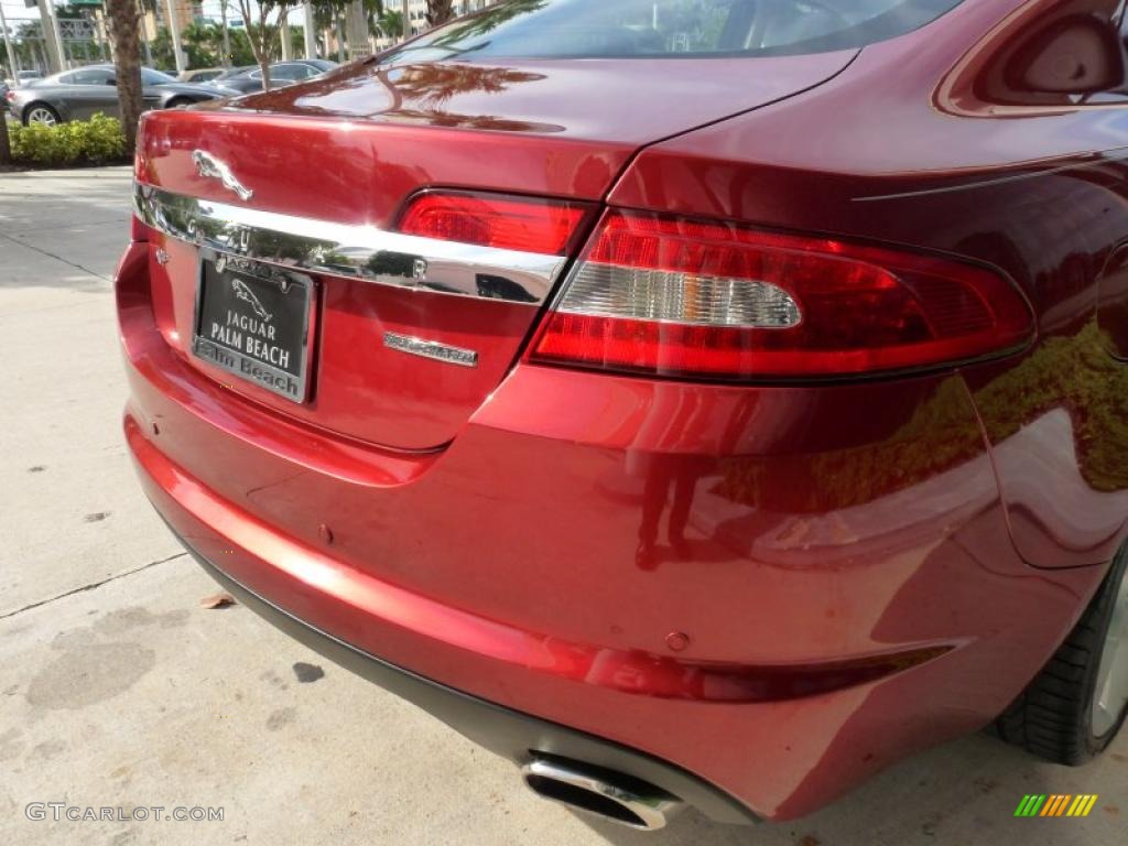 2009 XF Supercharged - Radiance Red Metallic / Ivory/Oyster photo #9