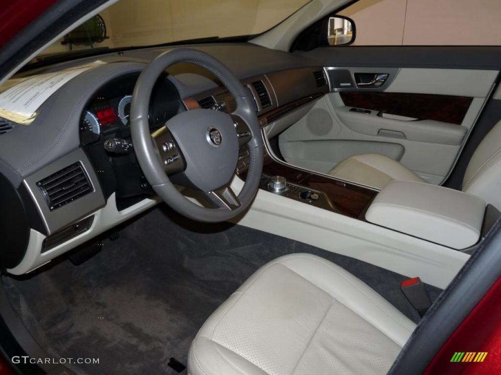 2009 XF Supercharged - Radiance Red Metallic / Ivory/Oyster photo #19