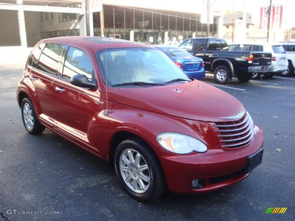 2006 PT Cruiser Limited - Inferno Red Crystal Pearl / Pastel Pebble Beige photo #6