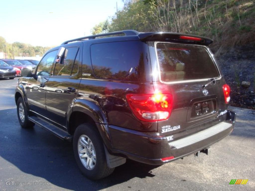 2007 Sequoia Limited 4WD - Black / Taupe photo #2