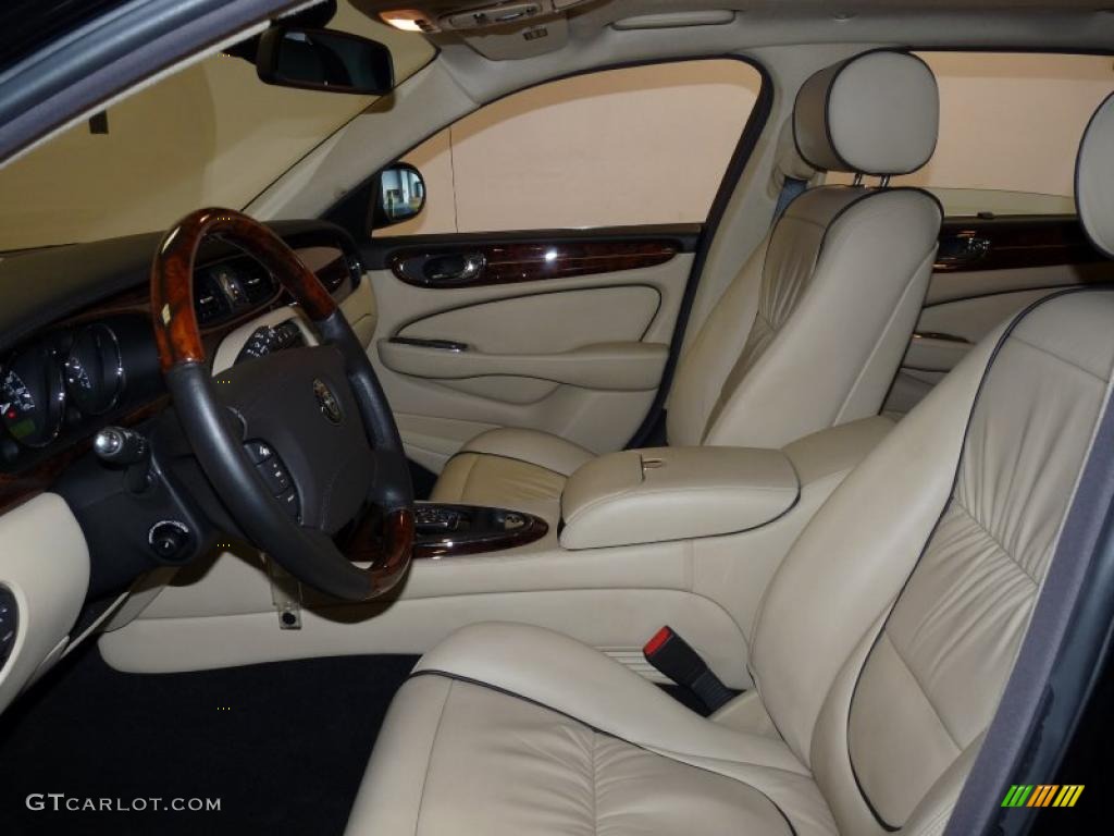 Barley/Charcoal Interior 2007 Jaguar XJ Super V8 Photo #38470493