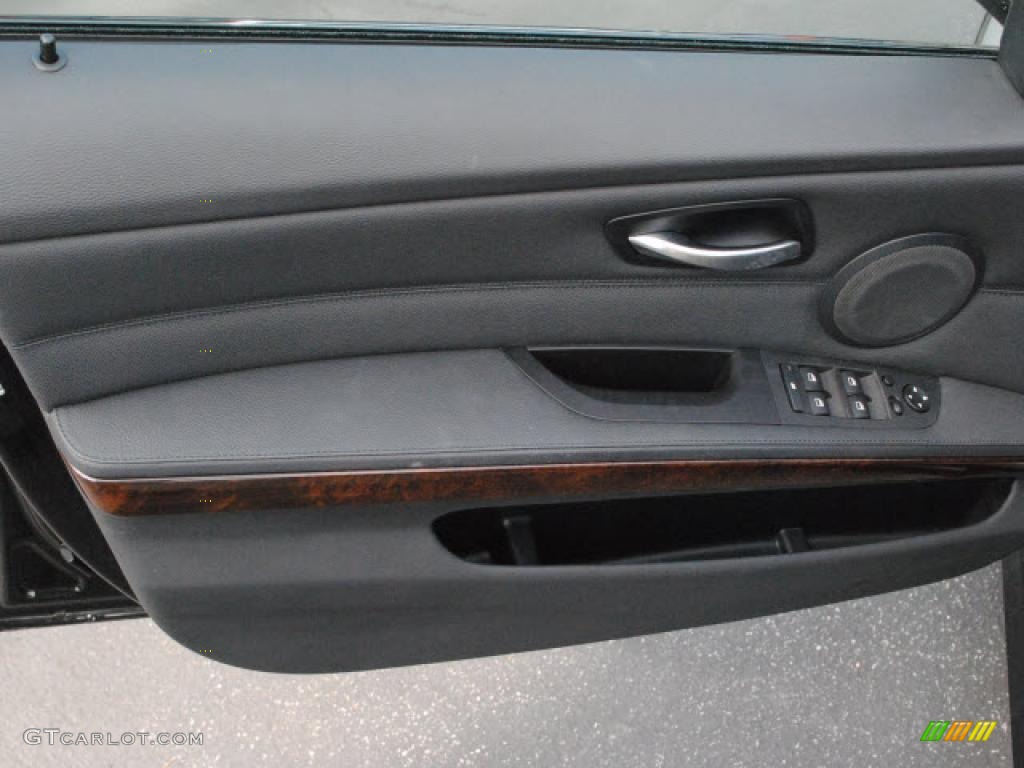 2009 BMW 3 Series 335i Sedan Black Door Panel Photo #38470681