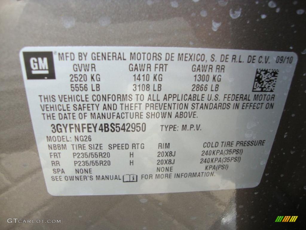 2011 SRX 4 V6 AWD - Mocha Steel Metallic / Ebony/Titanium photo #16