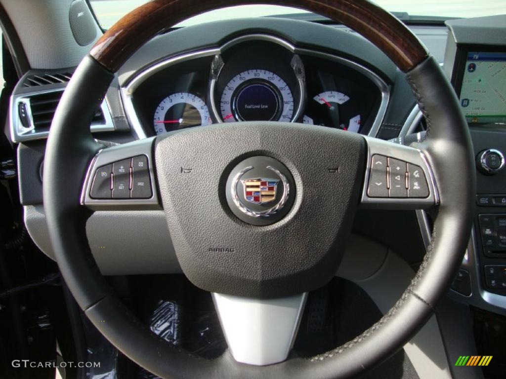 2011 Cadillac SRX 4 V6 AWD Ebony/Titanium Steering Wheel Photo #38472282