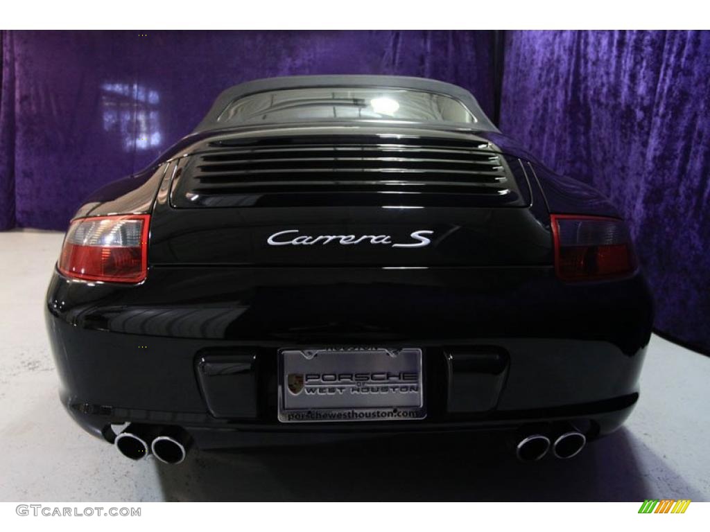 2006 911 Carrera S Cabriolet - Black / Black photo #16