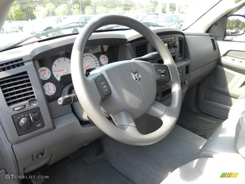 2006 Dodge Ram 1500 ST Quad Cab Medium Slate Gray Dashboard Photo #38472895