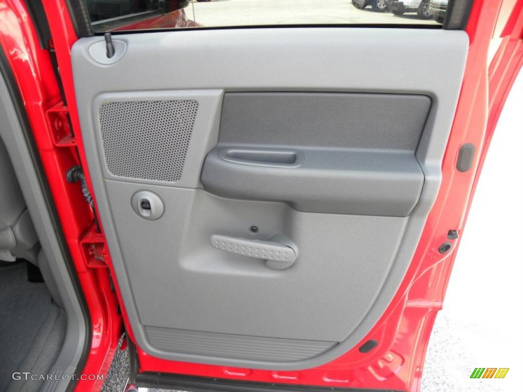 2006 Ram 1500 ST Quad Cab - Flame Red / Medium Slate Gray photo #11