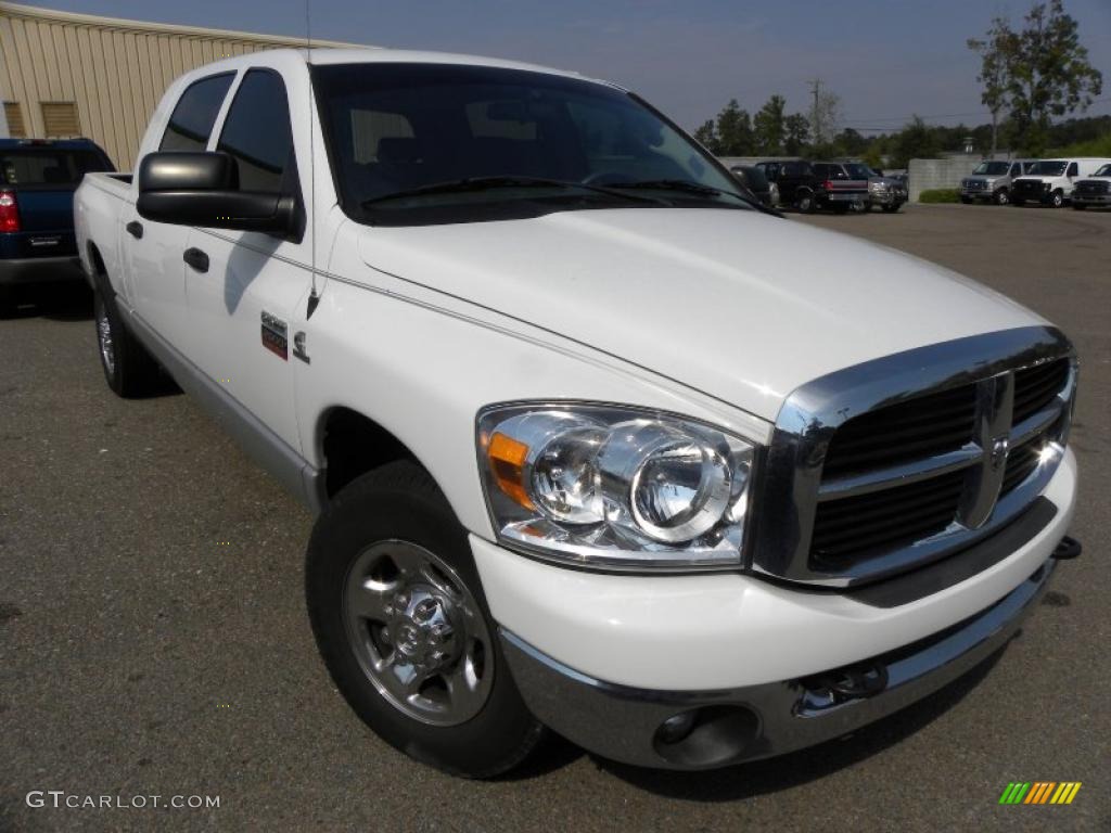 2007 Ram 2500 SLT Mega Cab - Bright White / Medium Slate Gray photo #1