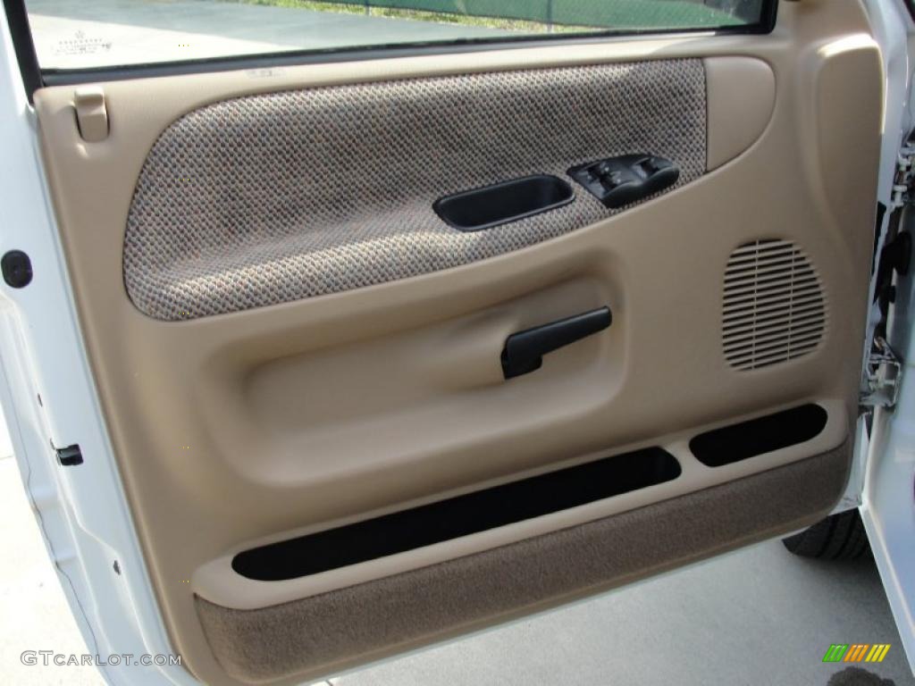1998 Dodge Ram 1500 Laramie SLT Extended Cab Beige Door Panel Photo #38475851