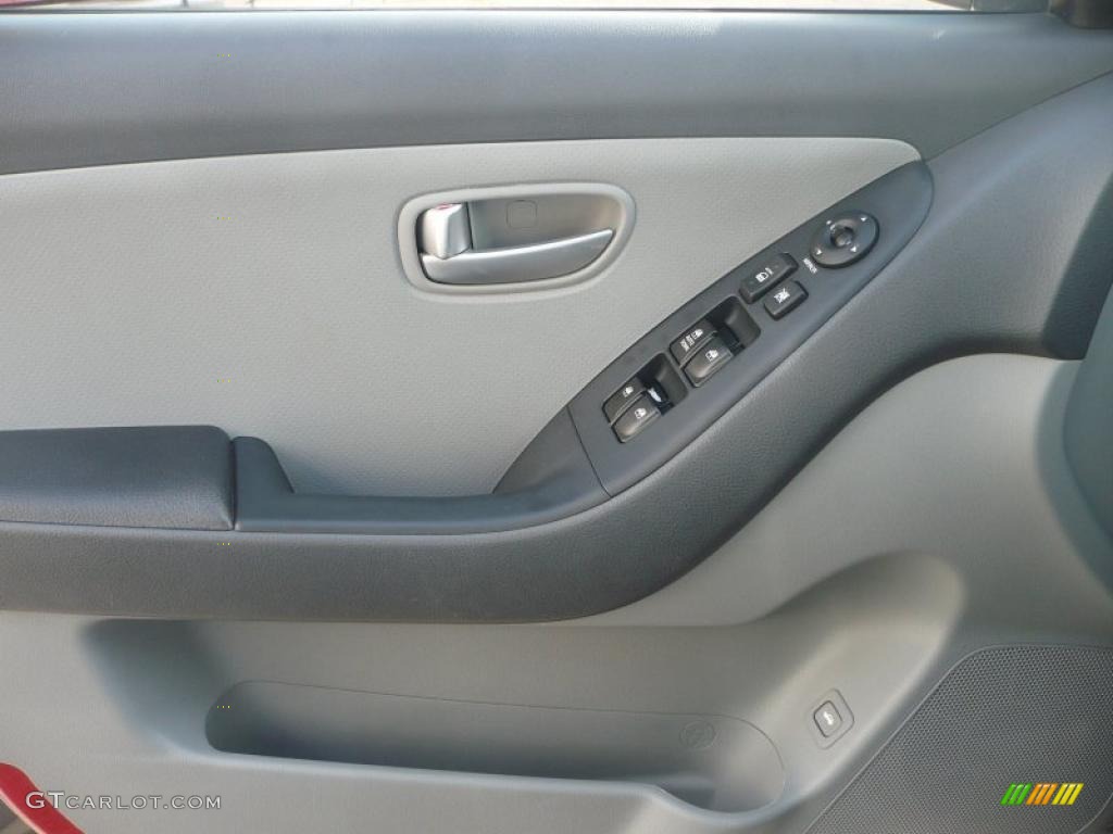 2008 Elantra SE Sedan - Carbon Gray Metallic / Gray photo #7