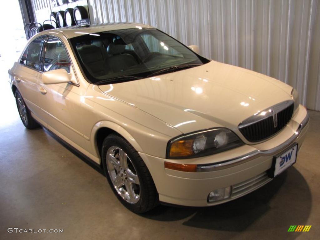 2002 LS V8 - White Pearlescent Tricoat / Medium Parchment photo #1