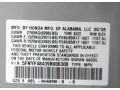 NH689M: Billet Silver Metallic 2009 Honda Pilot EX 4WD Color Code