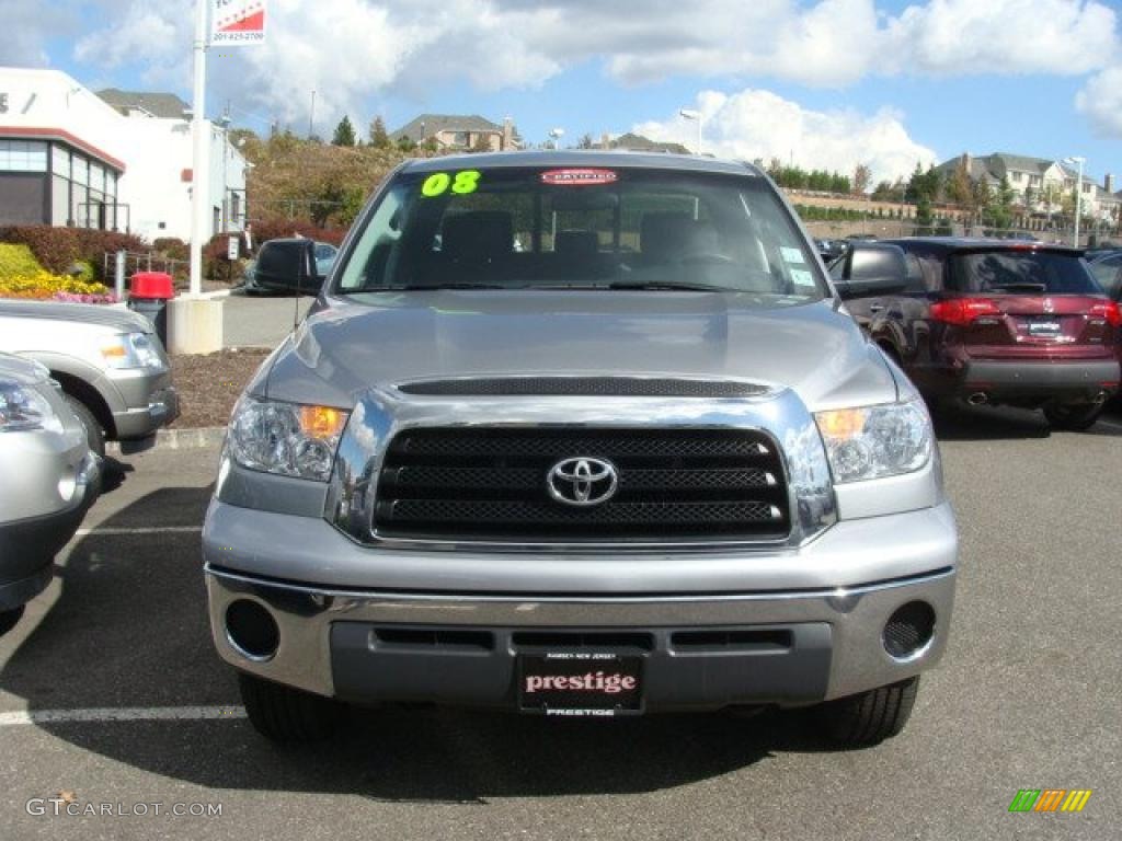 2008 Tundra Double Cab 4x4 - Silver Sky Metallic / Black photo #2