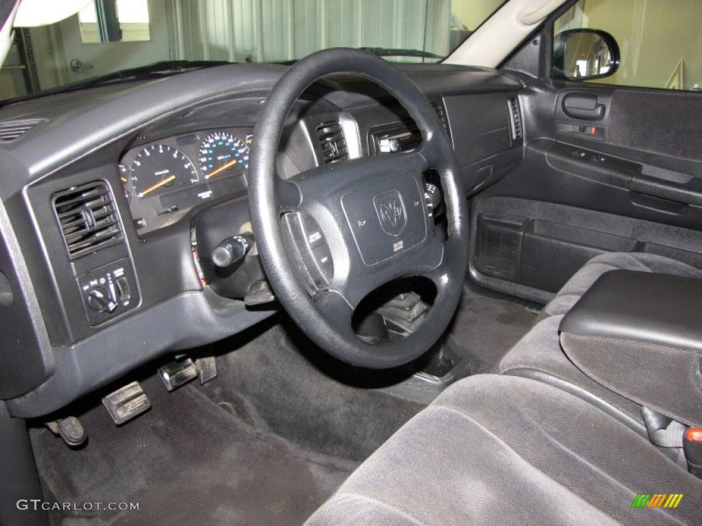 2001 Dodge Dakota Sport Club Cab 4x4 Dark Slate Gray Dashboard Photo #38478115