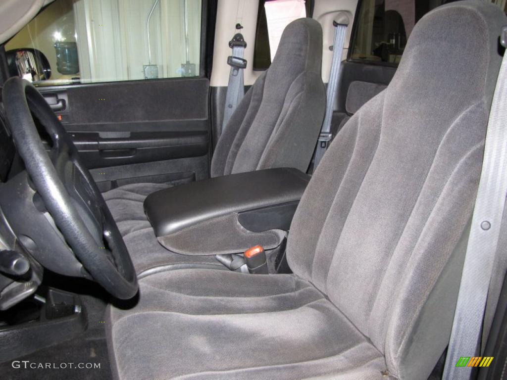 Dark Slate Gray Interior 2001 Dodge Dakota Sport Club Cab 4x4 Photo #38478131