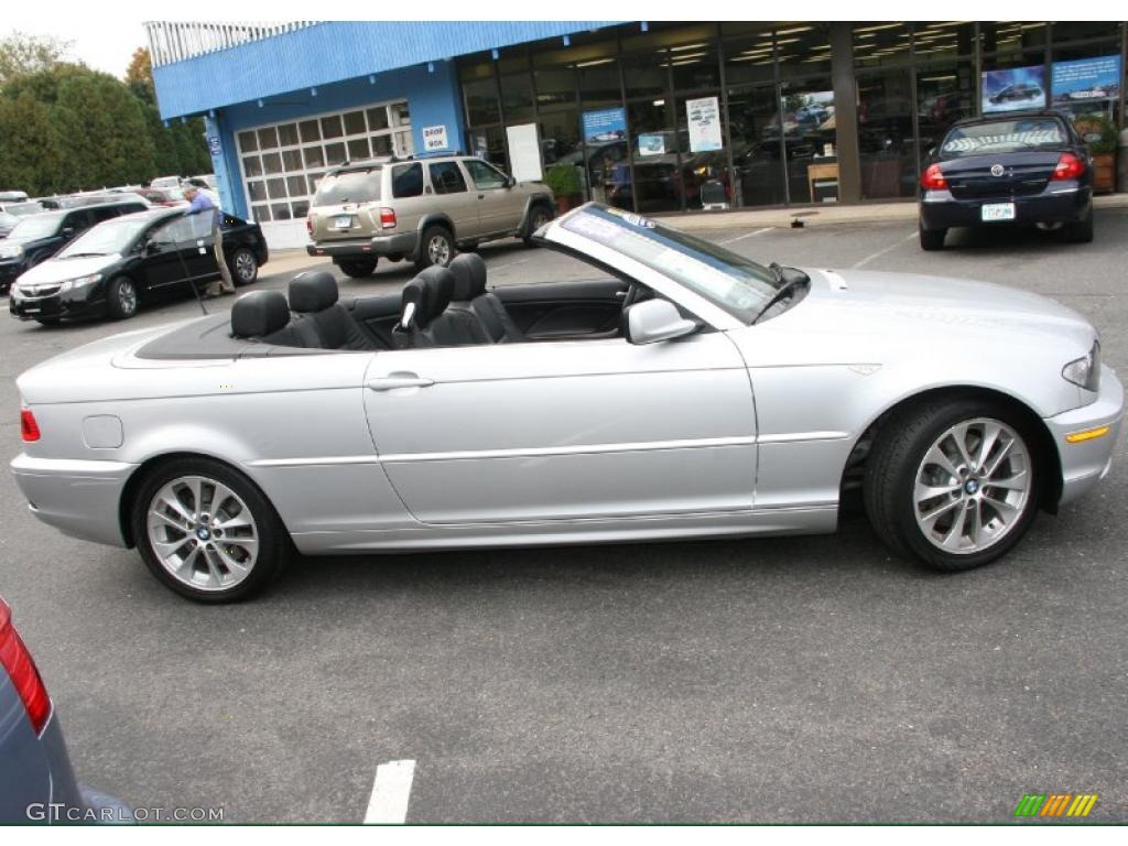 2006 3 Series 330i Convertible - Titanium Silver Metallic / Black photo #4