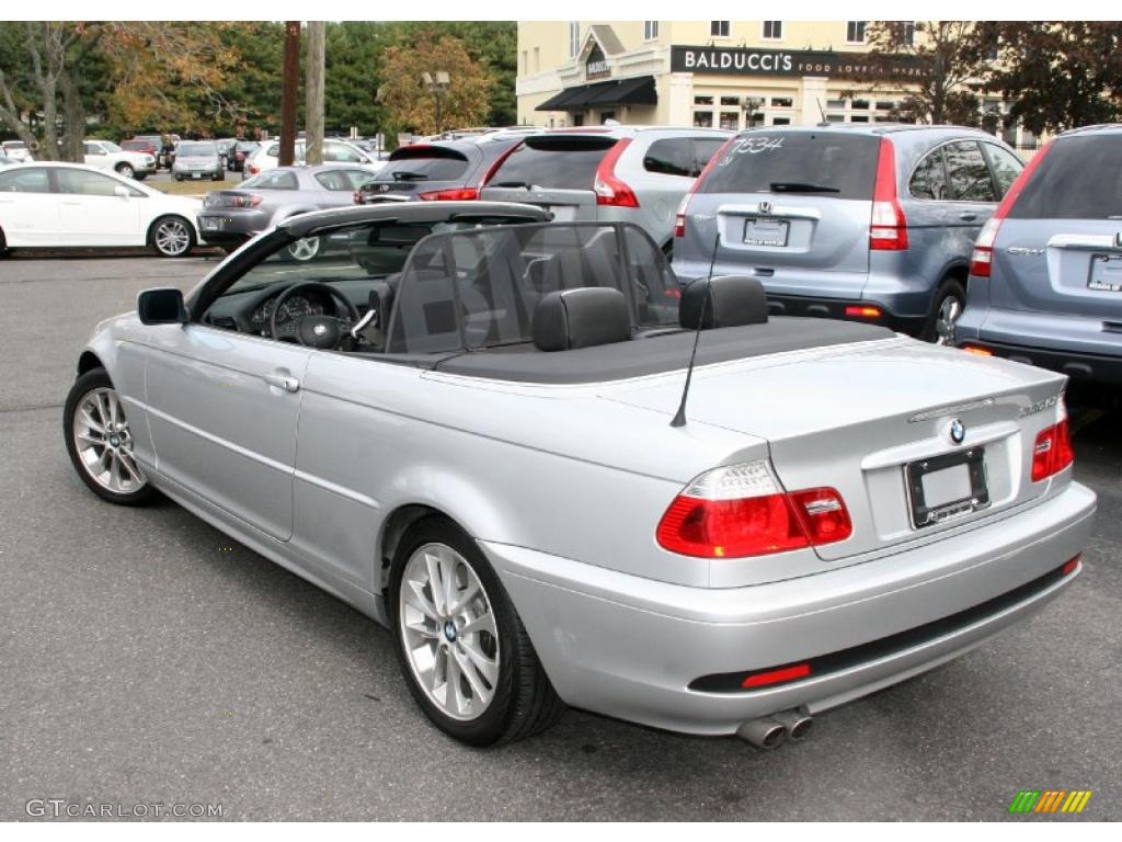 2006 3 Series 330i Convertible - Titanium Silver Metallic / Black photo #8