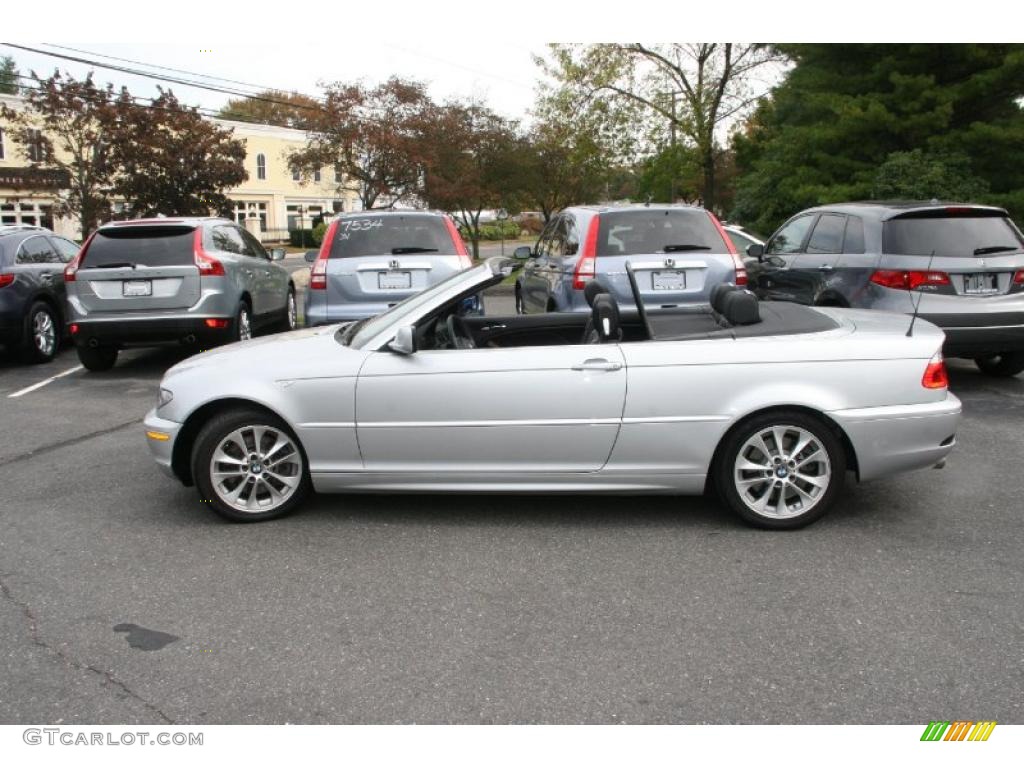 2006 3 Series 330i Convertible - Titanium Silver Metallic / Black photo #9