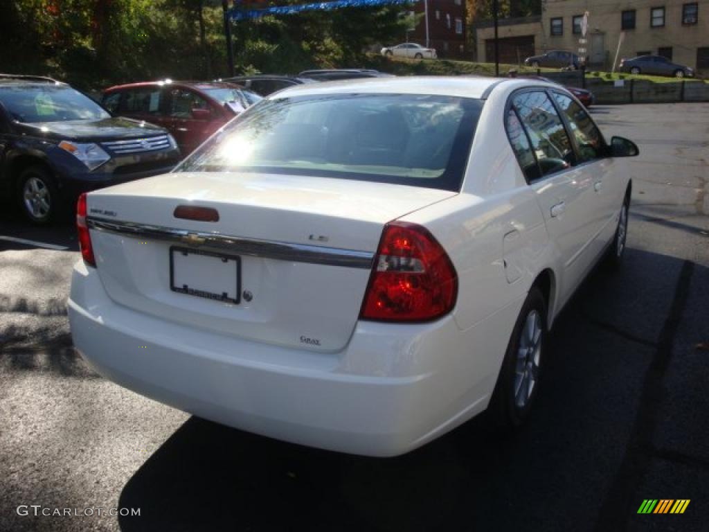 2007 Malibu LS Sedan - White / Cashmere Beige photo #5