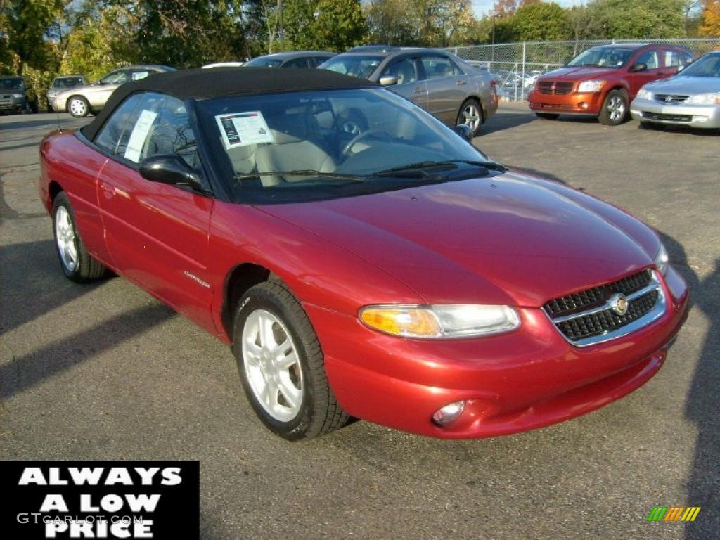 1996 Sebring JXi Convertible - Radiant Fire Red / Gray photo #1