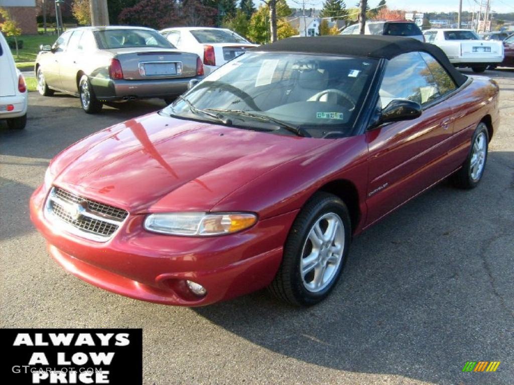 1996 Sebring JXi Convertible - Radiant Fire Red / Gray photo #3